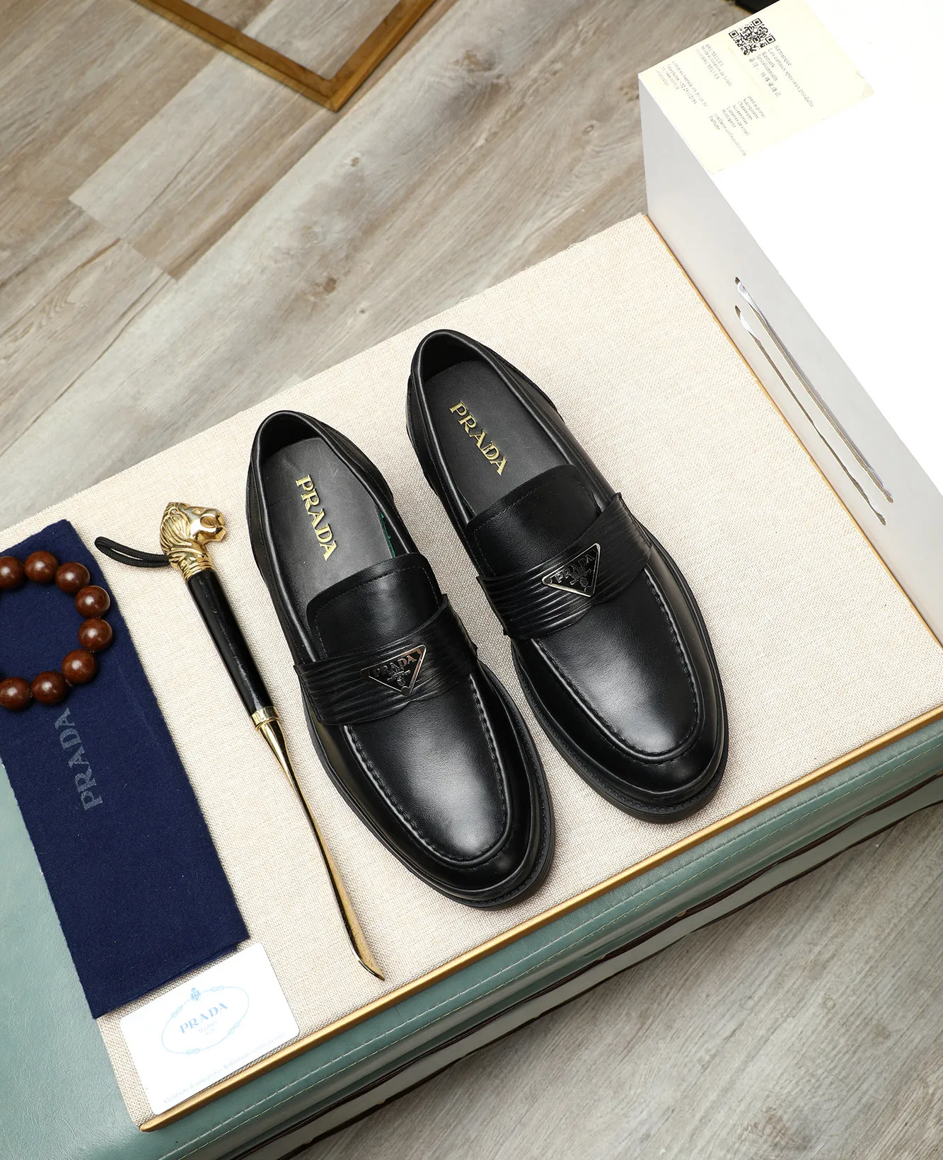 Men's men's shoes 💰540 (water-dyed cow leather) 📛📛PRADA high-end counter's latest formal business leather shoes 👔original and highest quality! Imported from Italy 🇮🇹 first-layer calfskin fabric ➕ cowhide lining Original outsole Formal size: 38➖44 (45 customized)